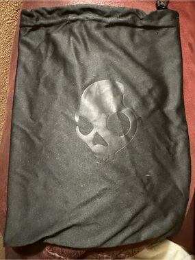 Skullcandy Black Drawstring Accessory Pouch